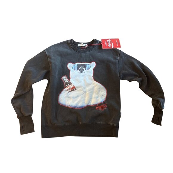 Coca-Cola Polar Bear Graphic Sweatshirt The Laundry Room XS New with Tag - Picture 2 of 4